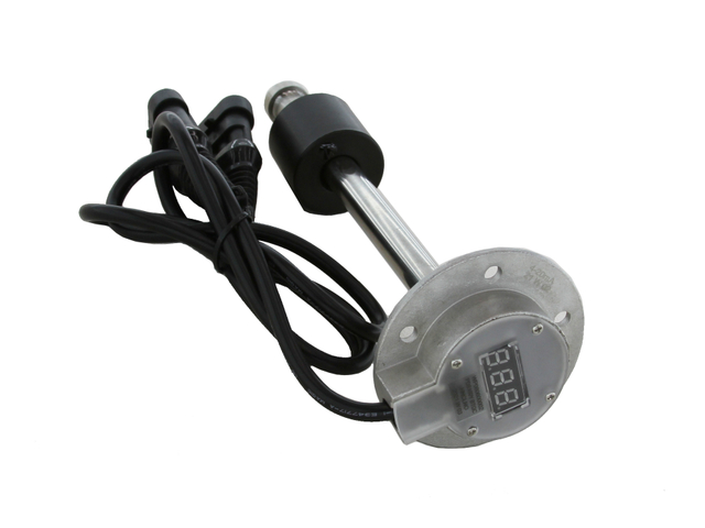 SAE-5 Hole Bolts Flange Mount Stainless Steel Float Type Magnetic Reed Switch Fuel Tank Level Sensor with LED Digit Display