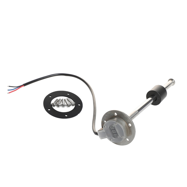 5mm High Resolution 4-20mA Output Stainless Steel Level Sensor Integrated with Level Gauge Display