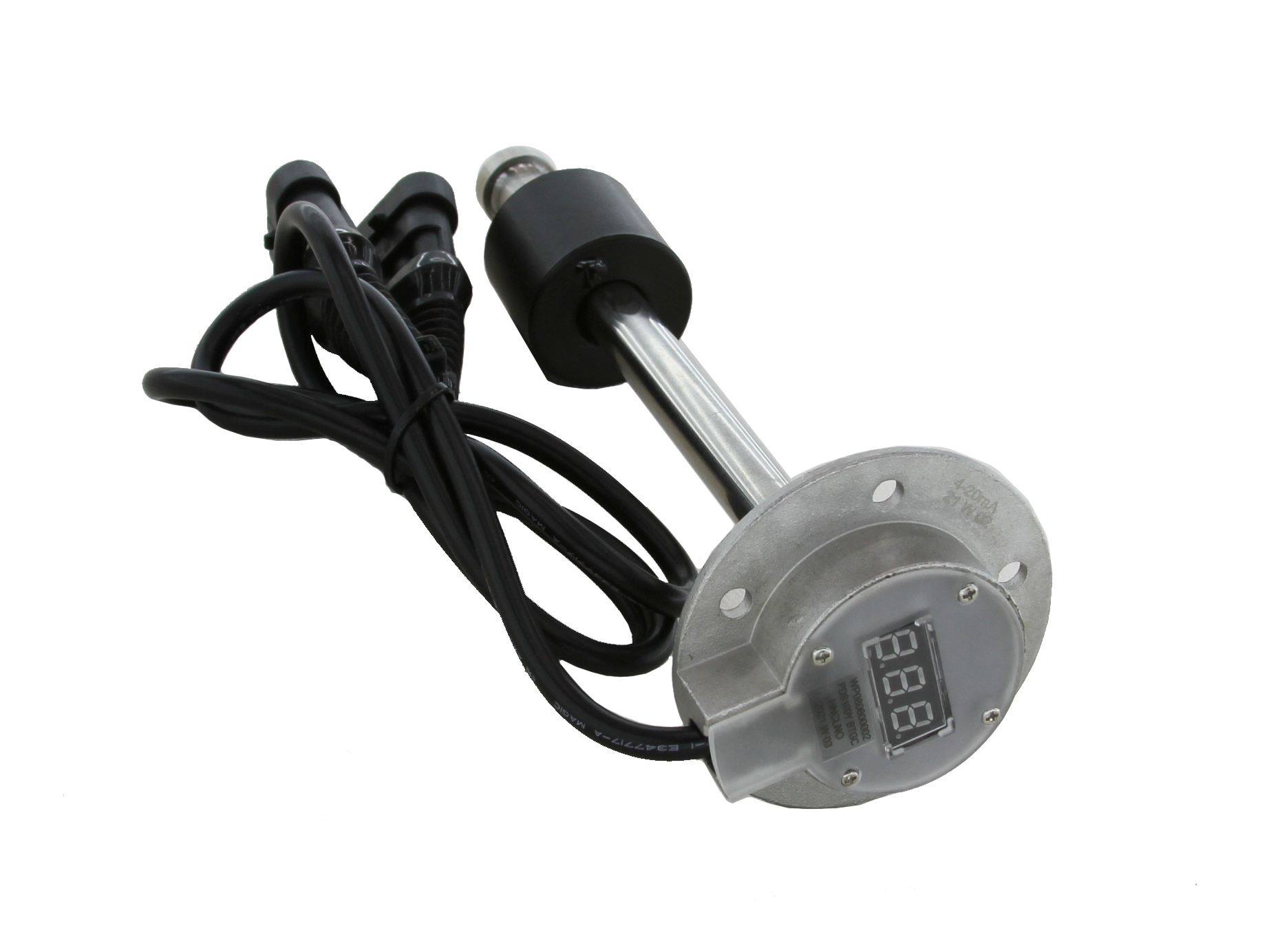 5mm High Resolution 4-20mA Output Stainless Steel Level Sensor Integrated with Level Gauge Display